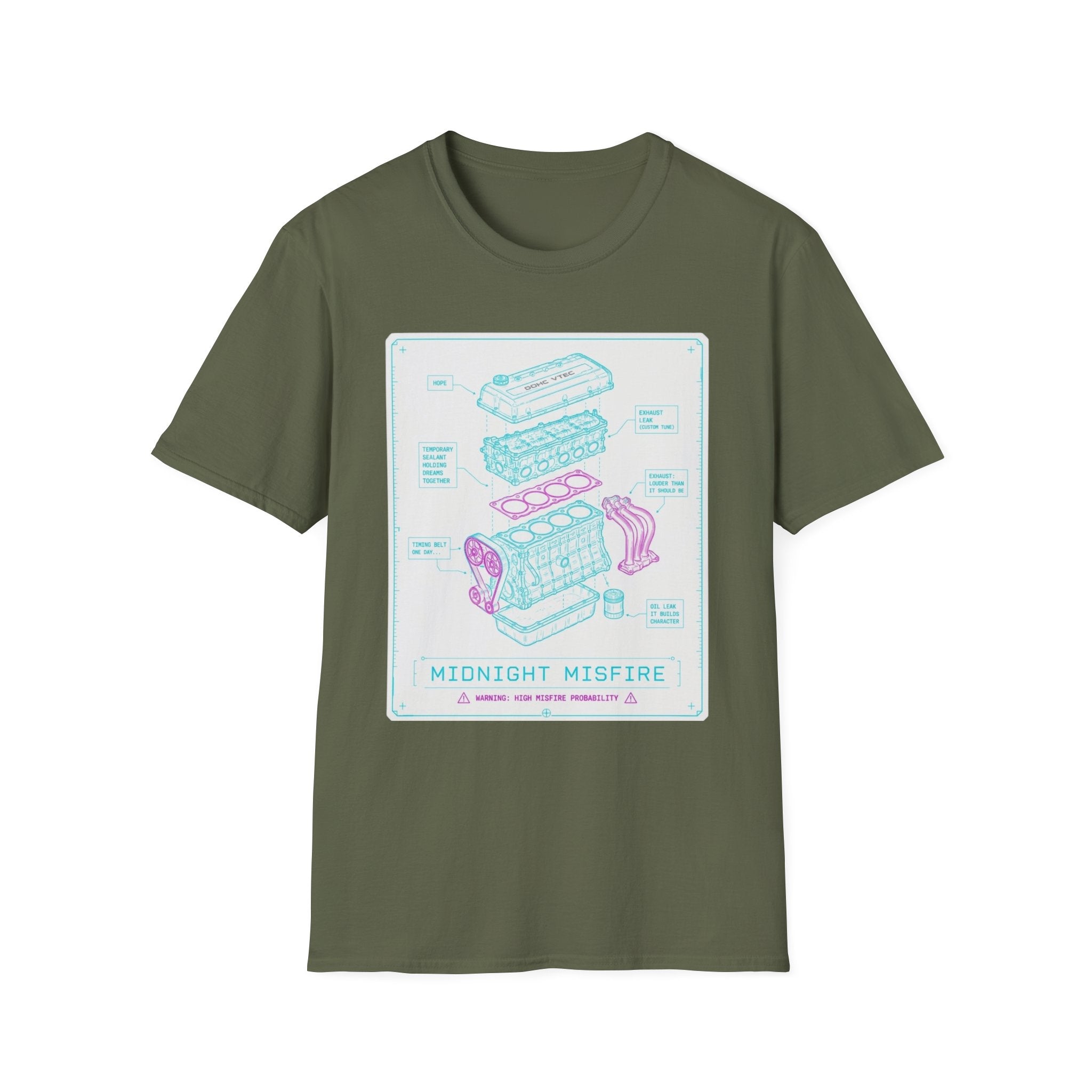 JDM Engine Diagram T-Shirt