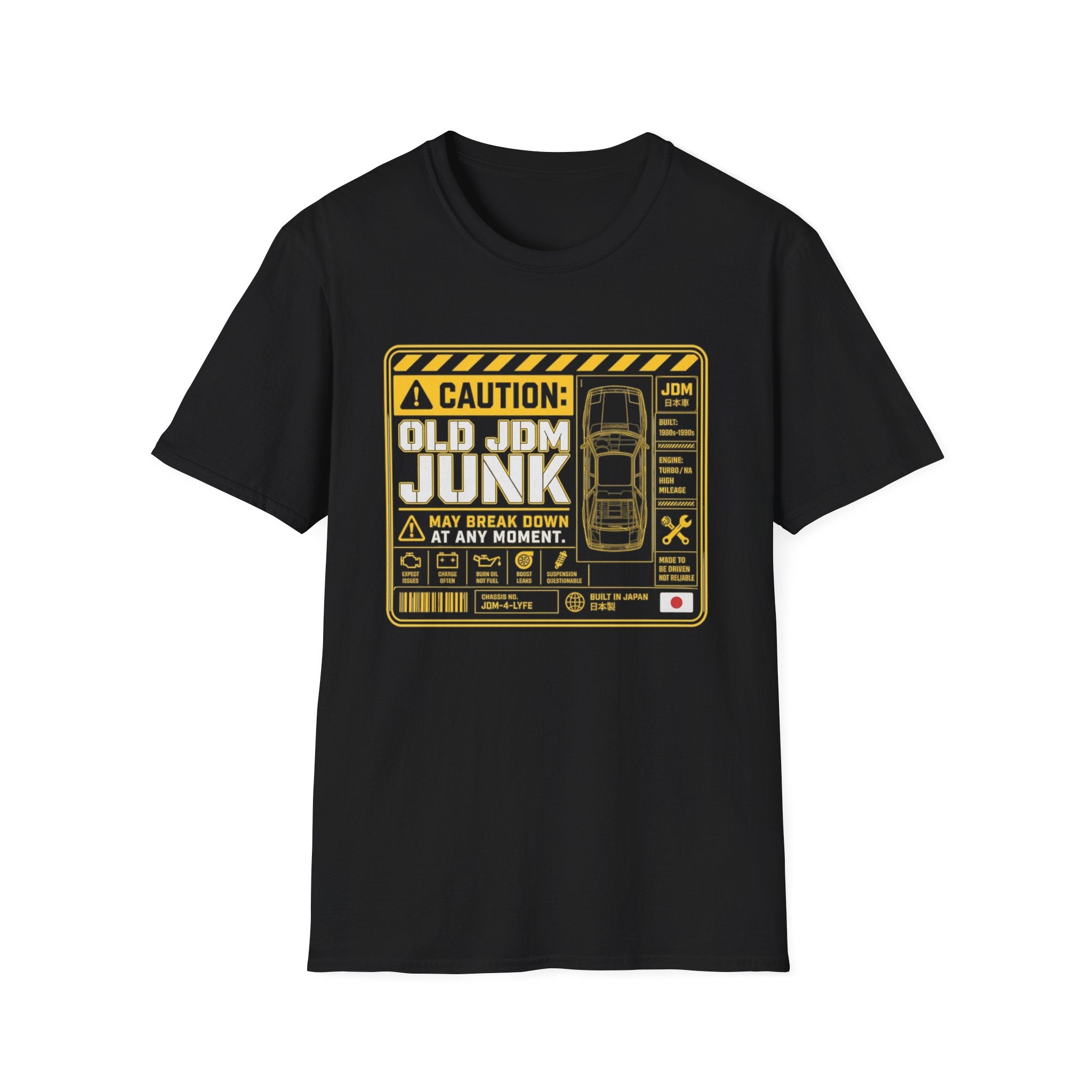 Caution: Old JDM Junk T-Shirt